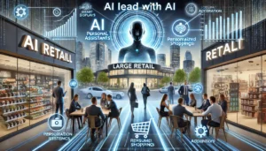 AI changes in business dynamics in the retail sector. 