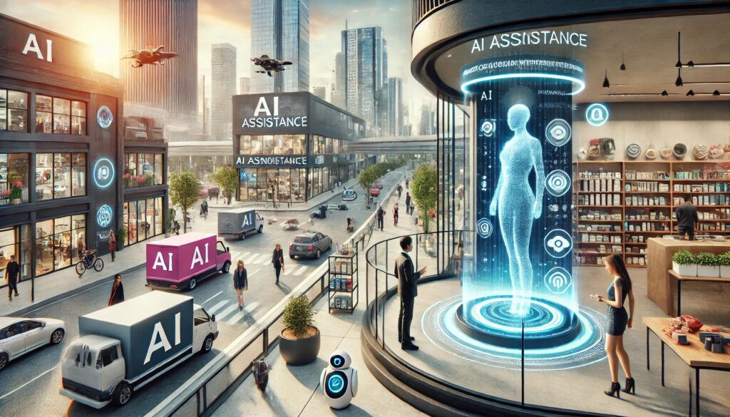 Image of futuristic AI Assistants